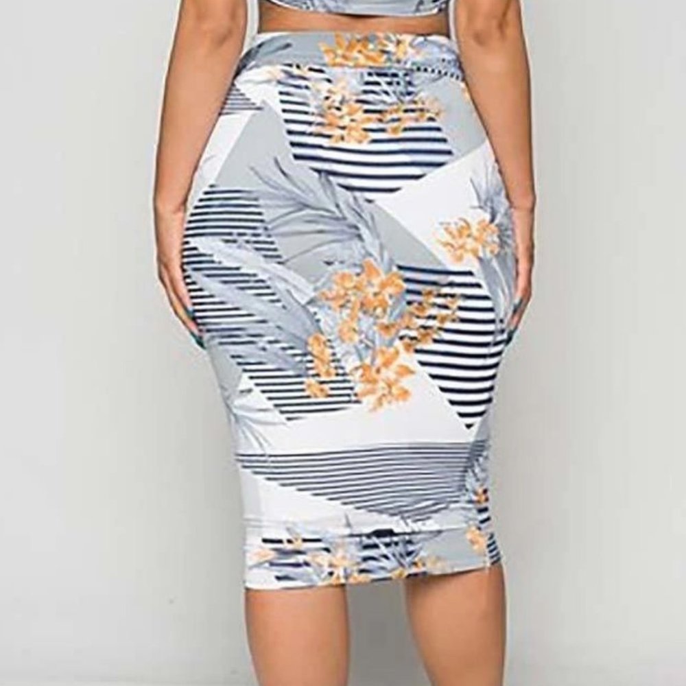 Skirt set gray